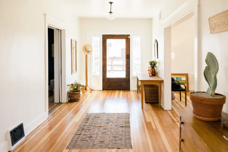 Spacious Entry Way with timber flooring